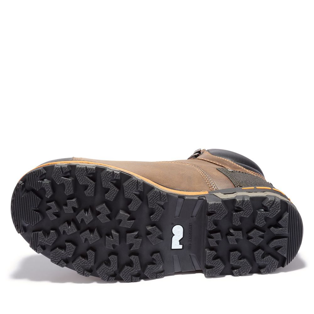 Botas de Trabajo Masculino - Timberland Pro® Boondock 6\" Comp Toe - MRQIZ7968 - Marrom/Pretas